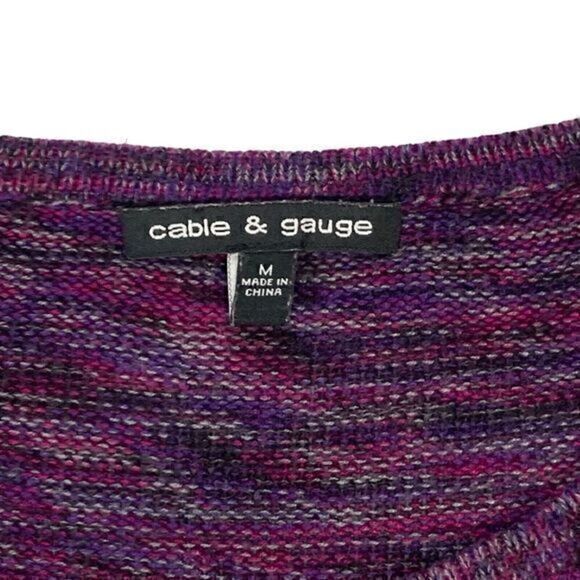 Cable & Gauge Sweater Womens Size M Rhinestone Beaded Embroidered Tunic Bohemian - Picture 15 of 16